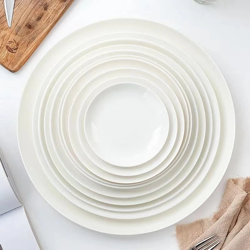 White Ceramic Plate