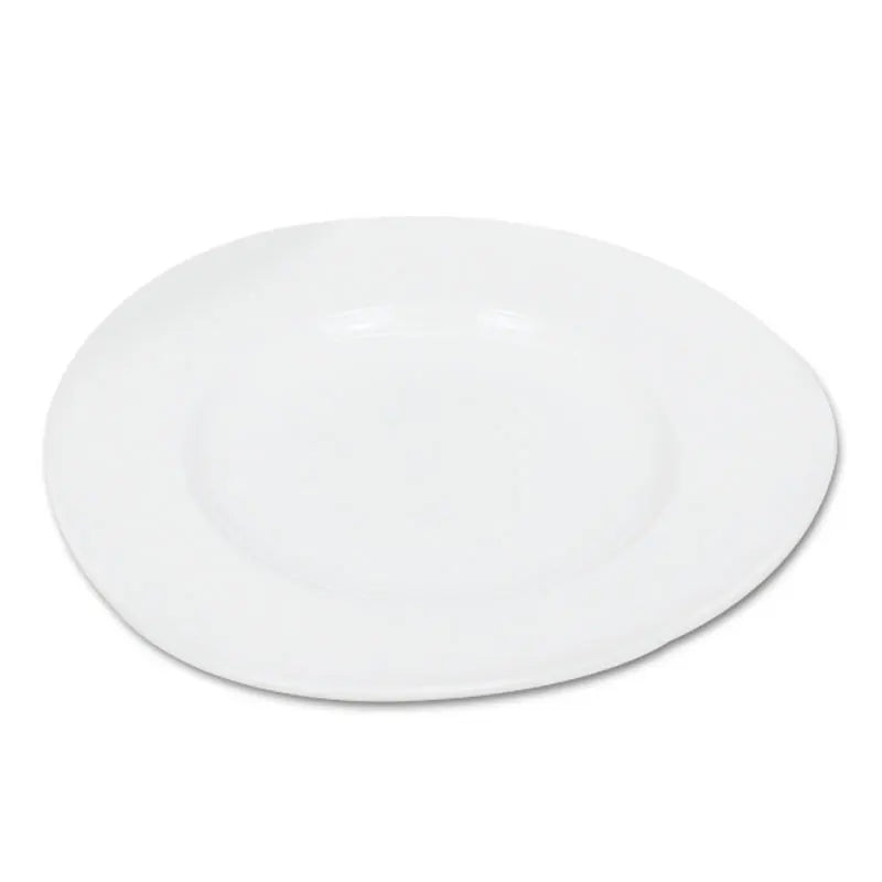 main course white ceramic plate for kitchen wholesale plate ceramic white dishes white round ceramic plate