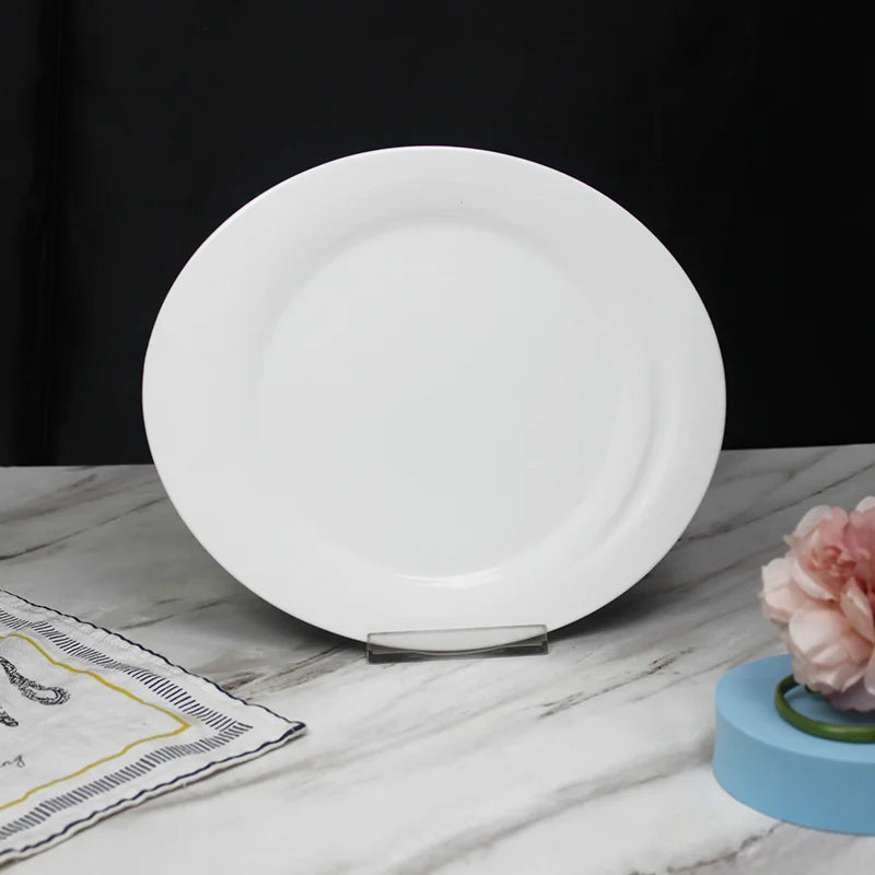 High Quality Customize Ceramic Plates and Bowls Dinner Set Tableware Plates Porcelain Ceramic Teal Dinnerware