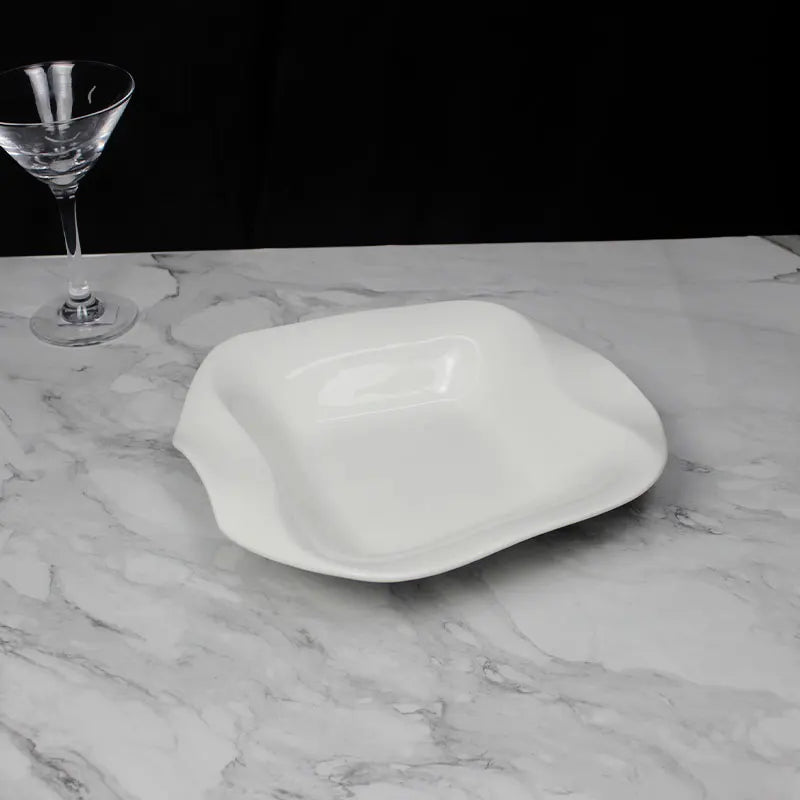 Square Shape Dinner Set Plate White Porcelain Ceramic Custom Bowl Salad Oval Platter dinnerware Sets