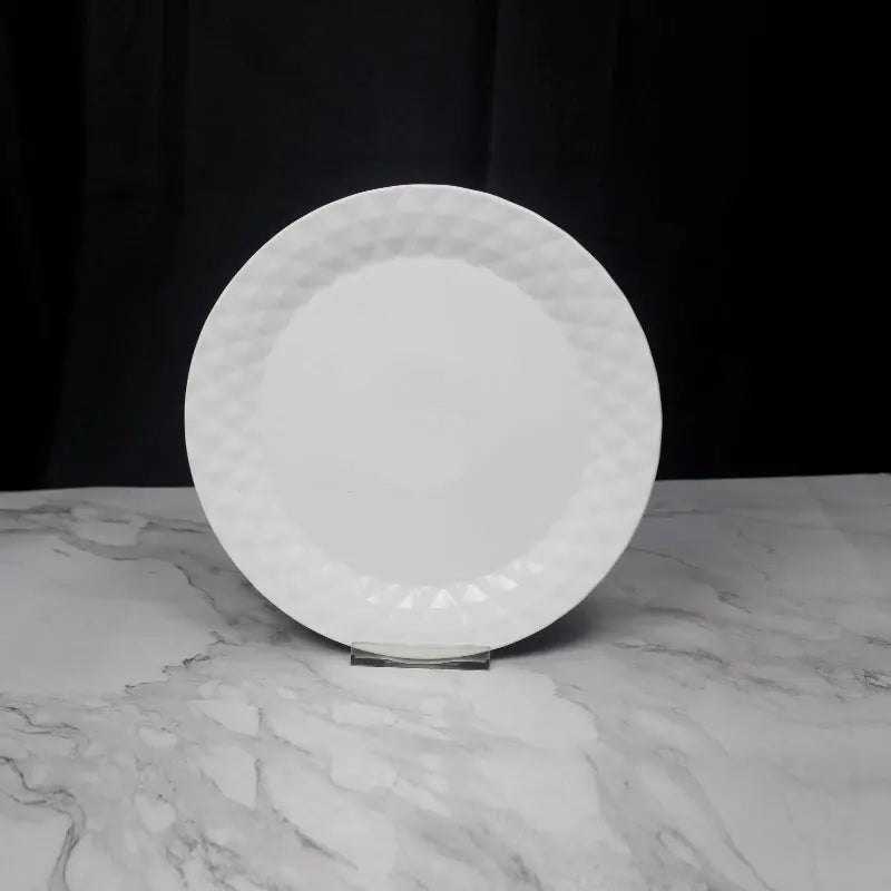 Wholesale Ceramic Serving Dish Plate Cheap Bulk Flat White Porcelain Dinner Plates For Wedding Customized Plates