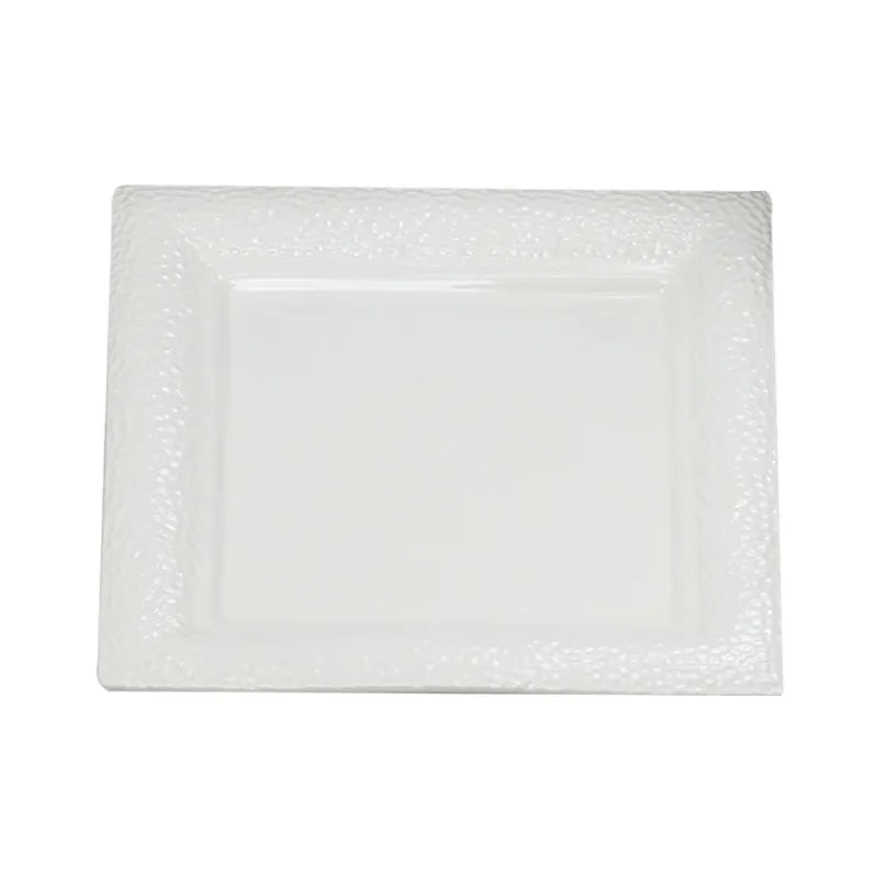 Dinner Table Set Modern High End Restaurant Dinner big small white porcelain square plates