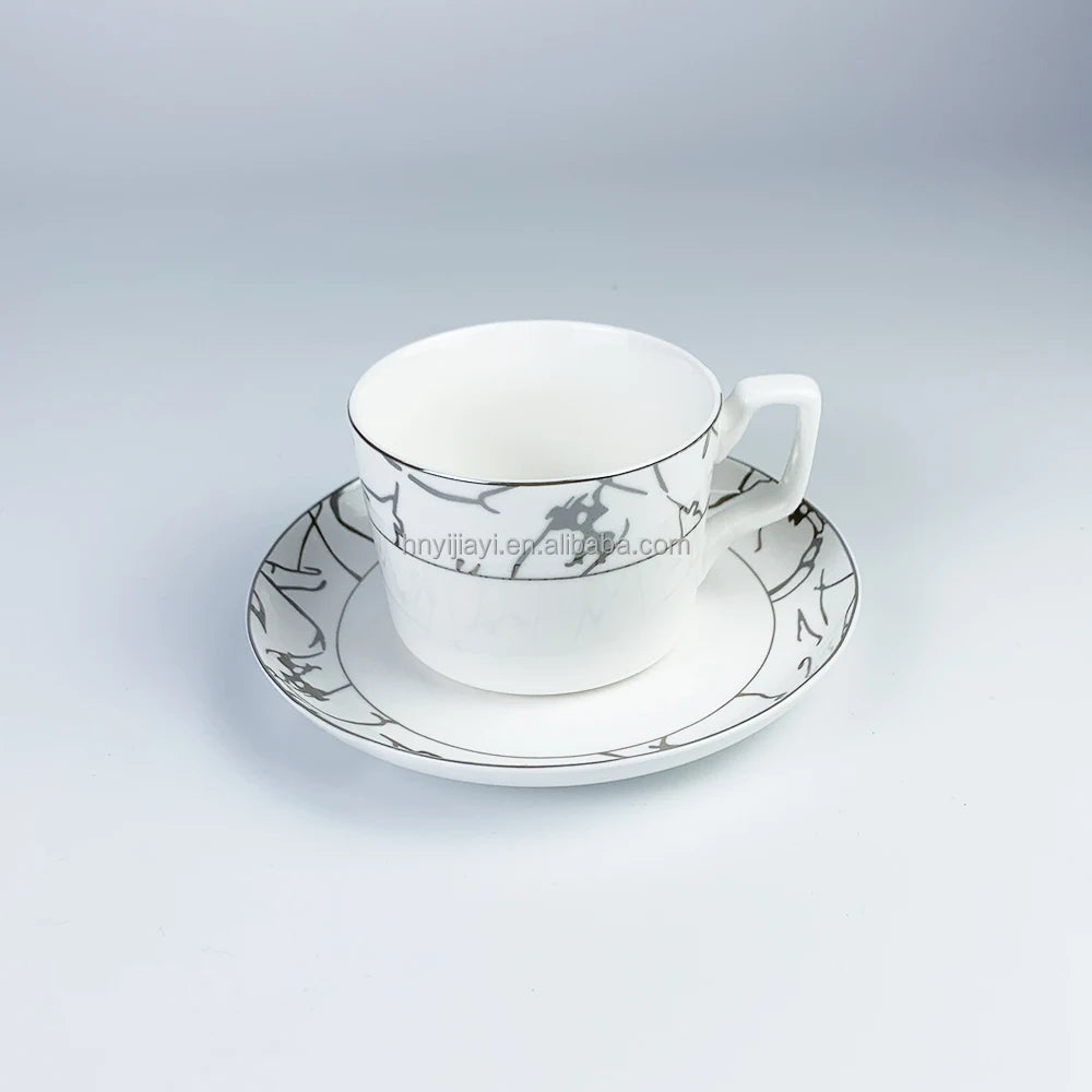 Wholesale manufacturing in China bone china  cup cafe fine porcelain tea ceramic Coffee mugs sets