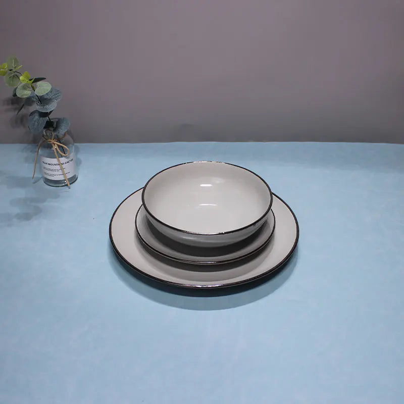 European style dinner plate home dinner set dinnerware ceramic dinnerware set for 8 & 4