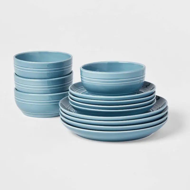 Nordic 12pc Stoneware Dinnerware Set