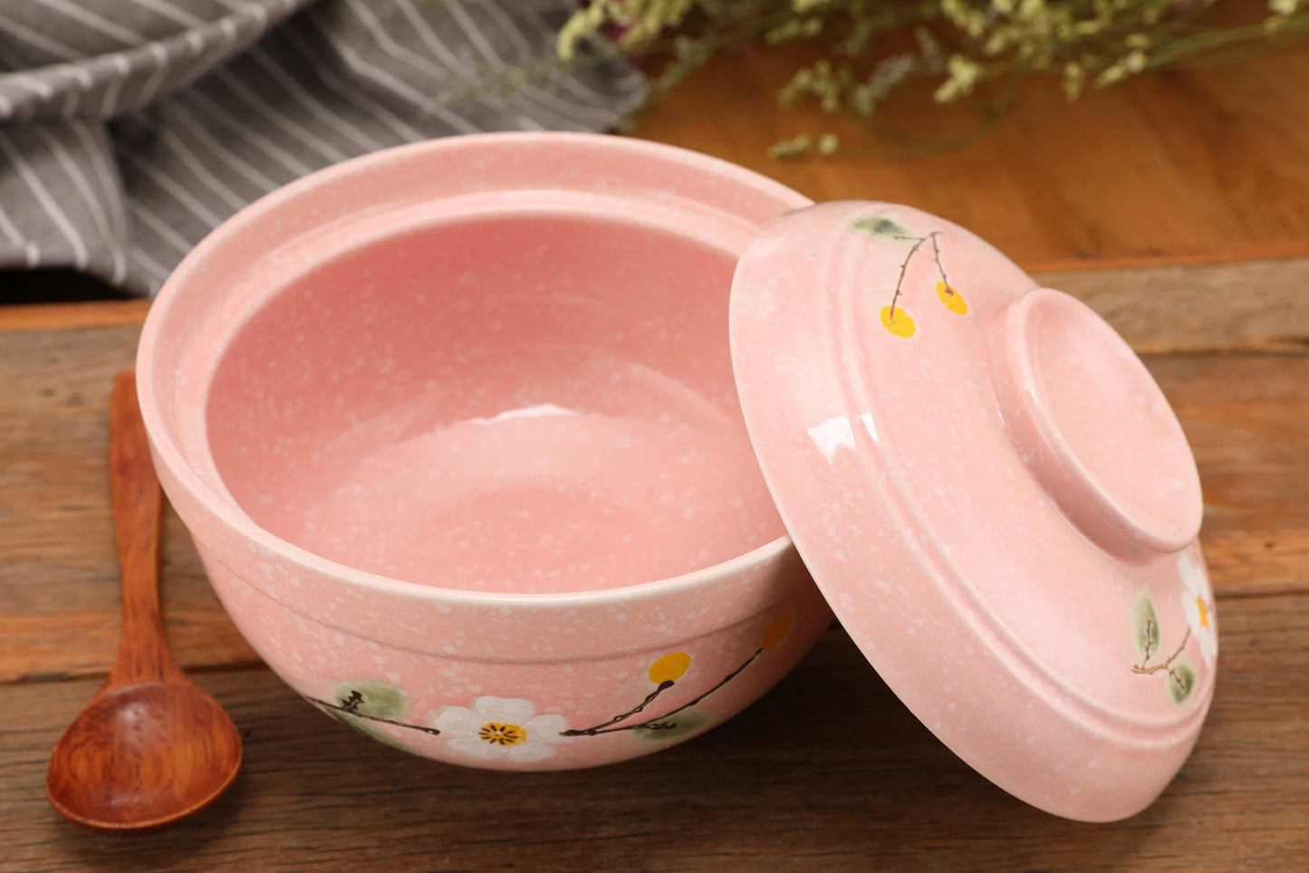 Ramen Bowl with Lid Multifunctional Anti-scalding Cute Customized LOGO   Ceramic bowl