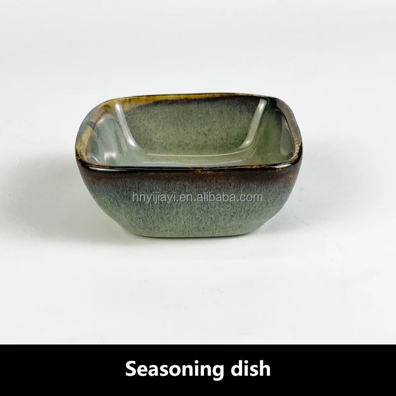 Ceramic Soy Sauce Dish Japanese Style Dinnerware Stoneware Dishes For Restaurant Small Dish Ceram Dip