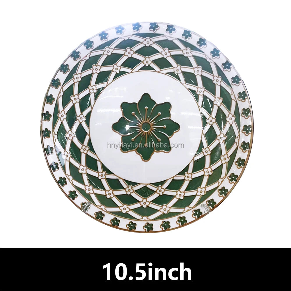 JIUWANG 12inch 10inch 8inch bone china dinner plates