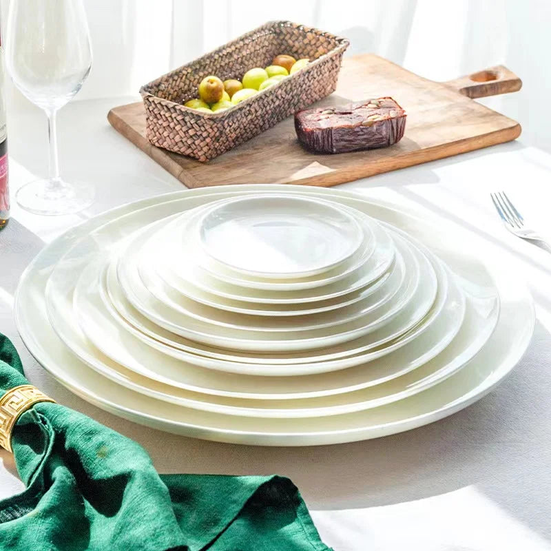 luxury dubai gold rim ceramic porcelain dinner sets wedding charger plate set for party cheap price rattan charger plates