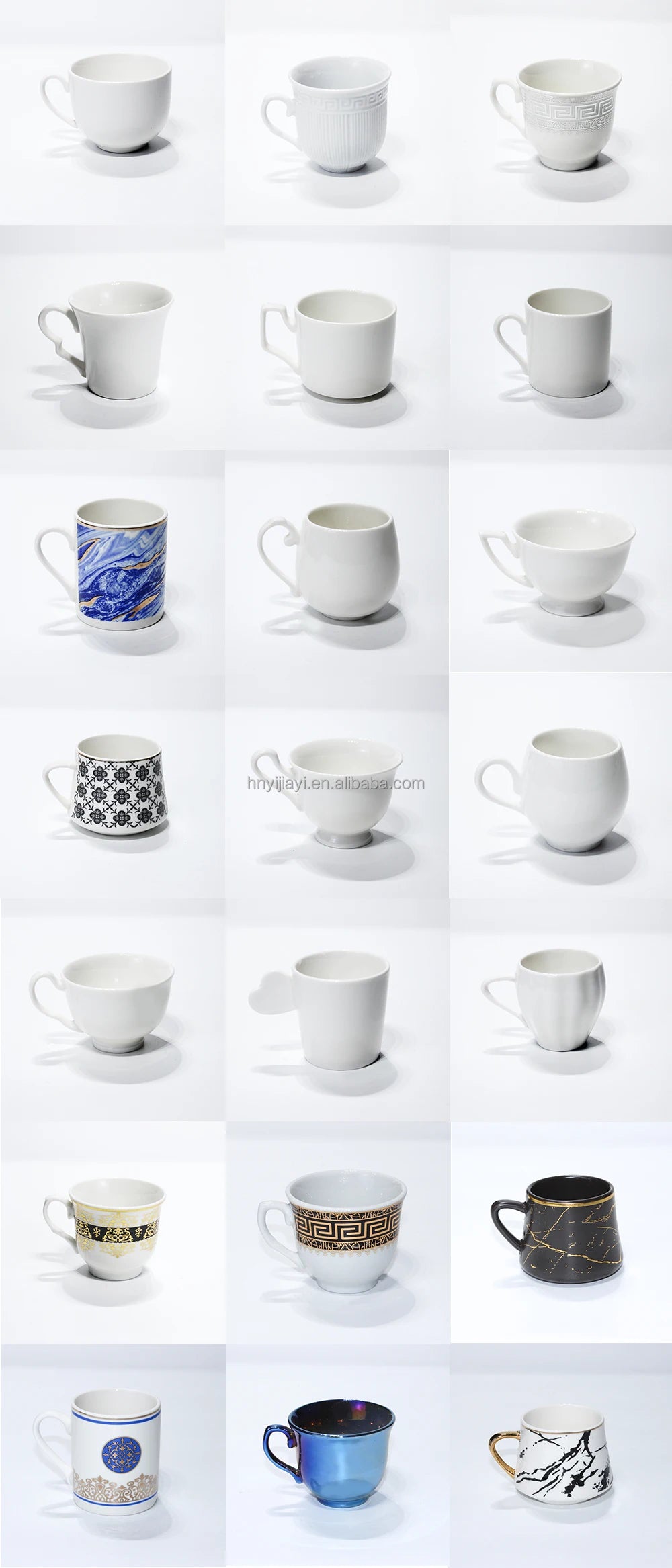 Wholesale manufacturing in China factory restaurant bar bone china tea cup cafe fine porcelain tea pot ceramic Coffee mugs