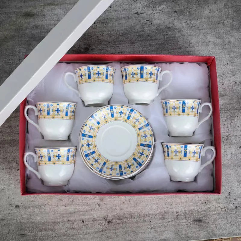 top seller packaging Ceramic ethiopian Tea Cups & Saucers tea cup set Coffee & Tea Sets coffee