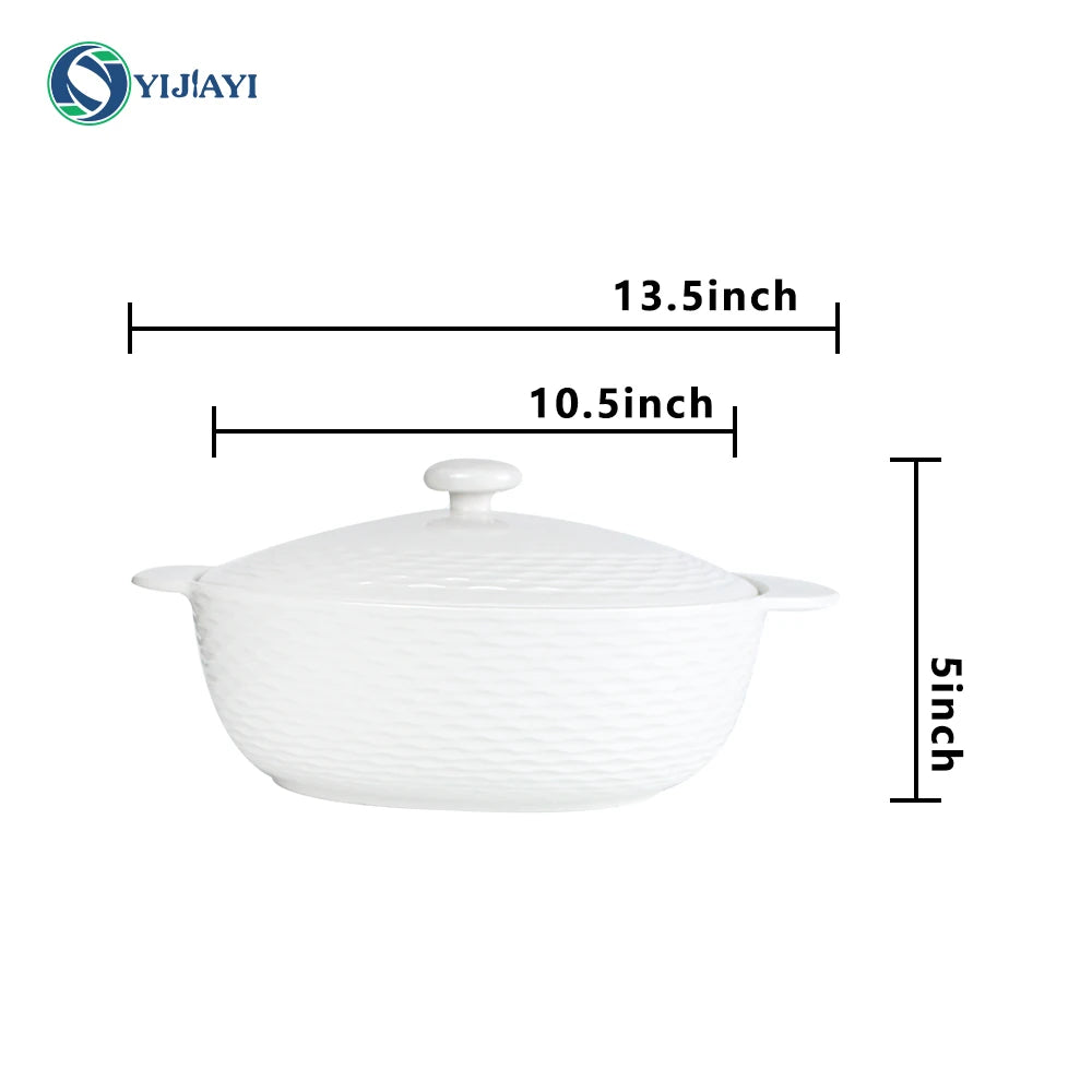 High quality non stick large square round bakeware ceramic cake baking dish low moq