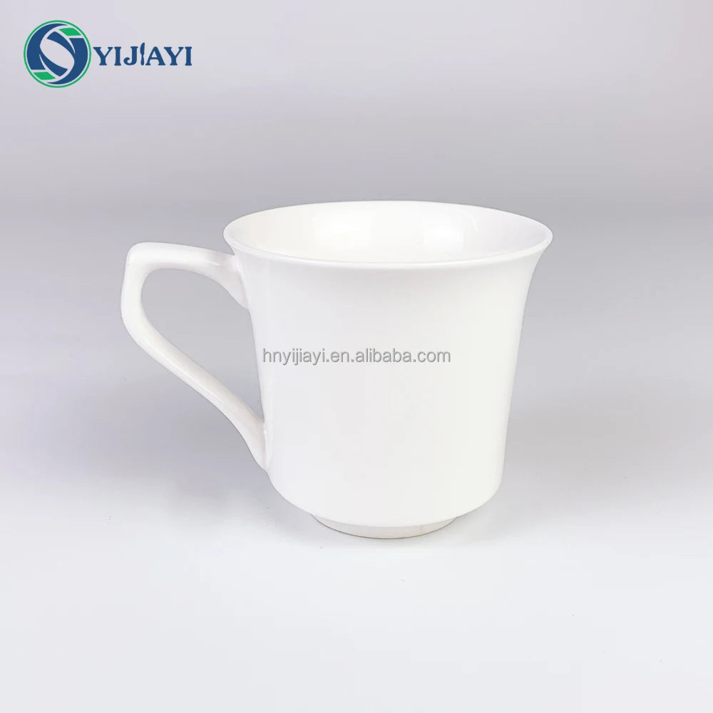 JIUWANG wholesale coffee tea cupS set with drawer custom logo plain white ceramic porcelain cappuccino packing gift box