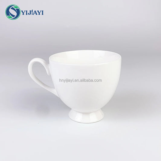 JIUWANG wholesale coffee tea cupS set with drawer custom logo plain white ceramic porcelain cappuccino packing gift box