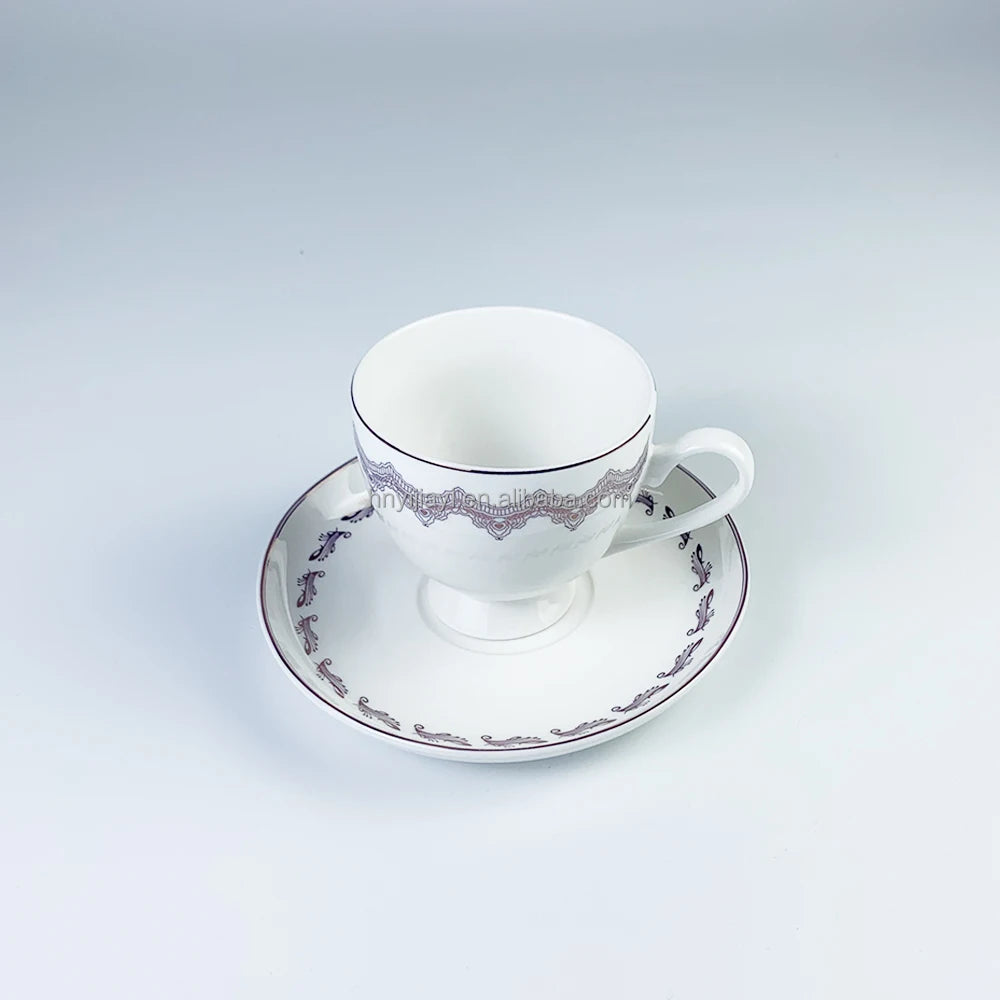 Wholesale manufacturing in China  bar bone china tea cup cafe fine porcelain tea pot ceramic Coffee mugs sets