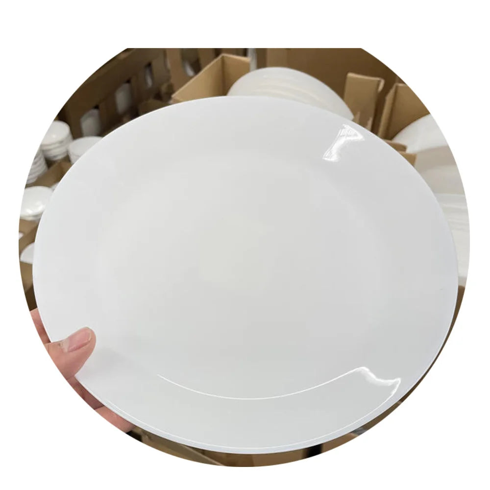 Nordic Style Bone China Dinnerware Sustainable Ceramic Tableware with Marble Design Plate Dish Other Components Made for Dinners