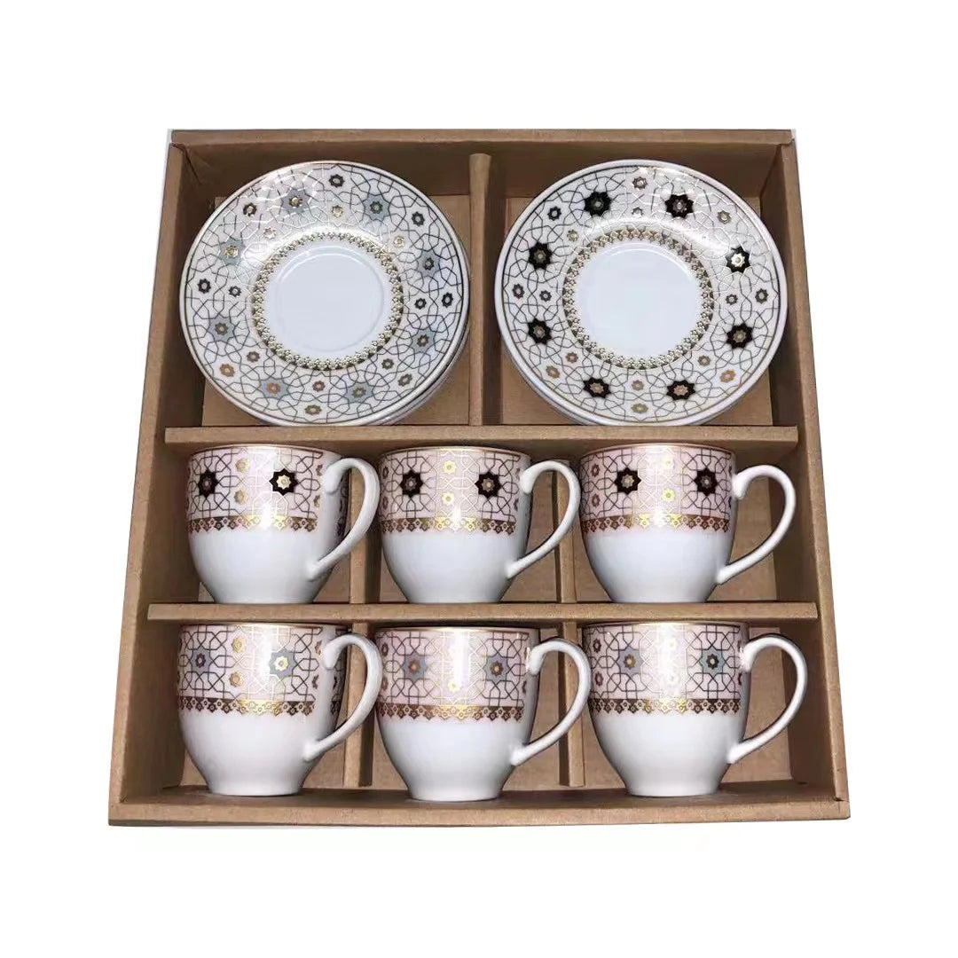 wholesales porcelain ceramic Ethiopian cold yard cups and saucers tea cups & saucers