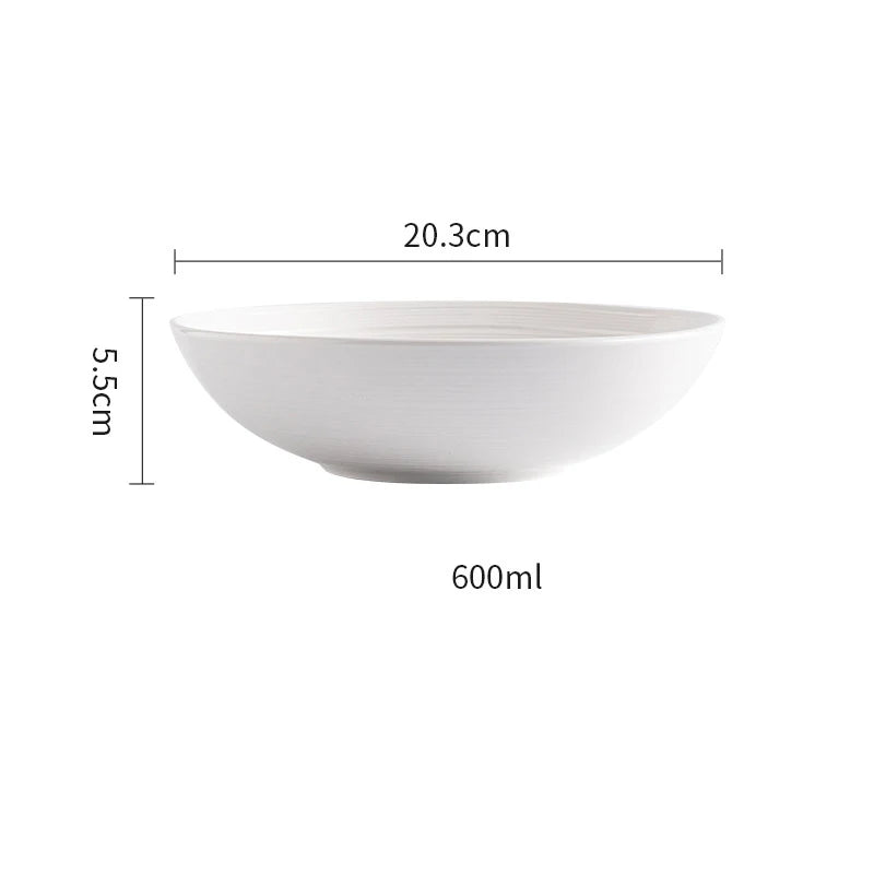 1280Ml Irregular Noodle Bowl Ceramic Crockery Durable Vintage Japanese Stoneware Porcelain Soup Bowl Pho Bowl for restaurant