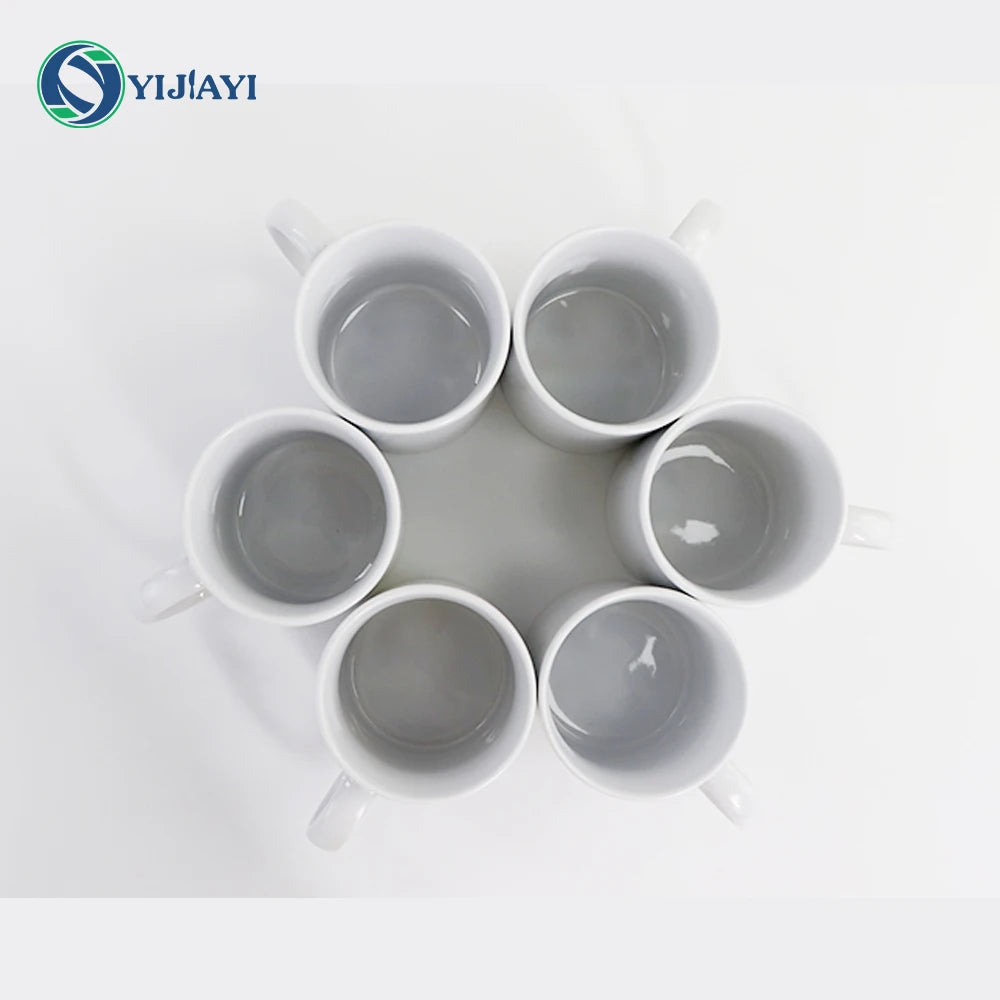 Wholesale custom Logo 11 oz tazas de sublimation white blank 11oz dimensions tea coffee cup christmas ceramic mug