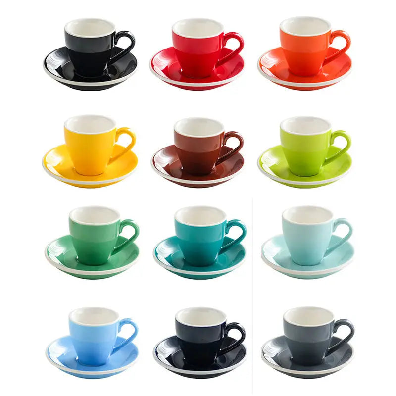 Unique 80ml Cafe Wedding Party Ceramic Espresso Coffee Cup Custom Logo