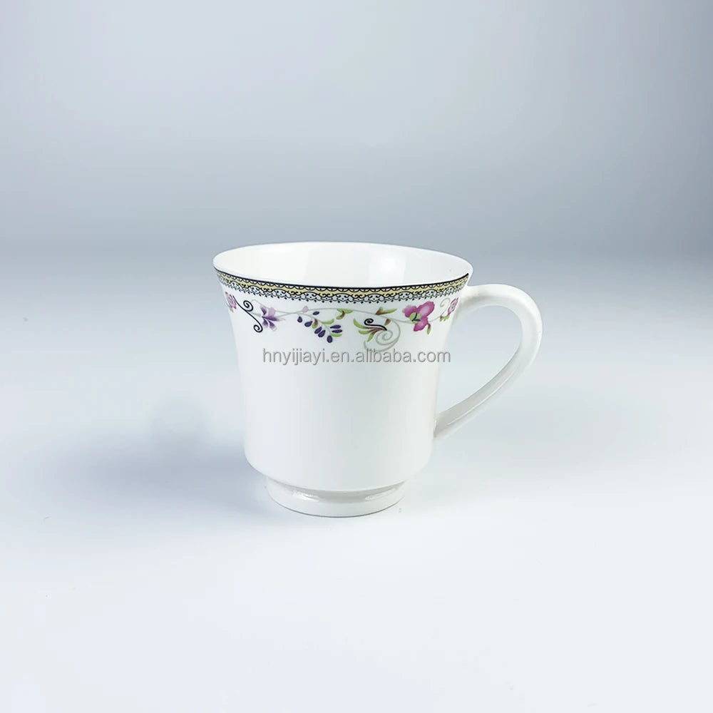 Wholesale manufacturing in China factory bar bone china tea cup cafe fine porcelain tea pot ceramic Coffee mugs