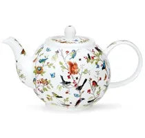 Wholesale Top Grade White Porcelain Individual Tea Set 17 oz Ceramic Teapot with Infuser and 7oz Cup and 6.75" Saucer