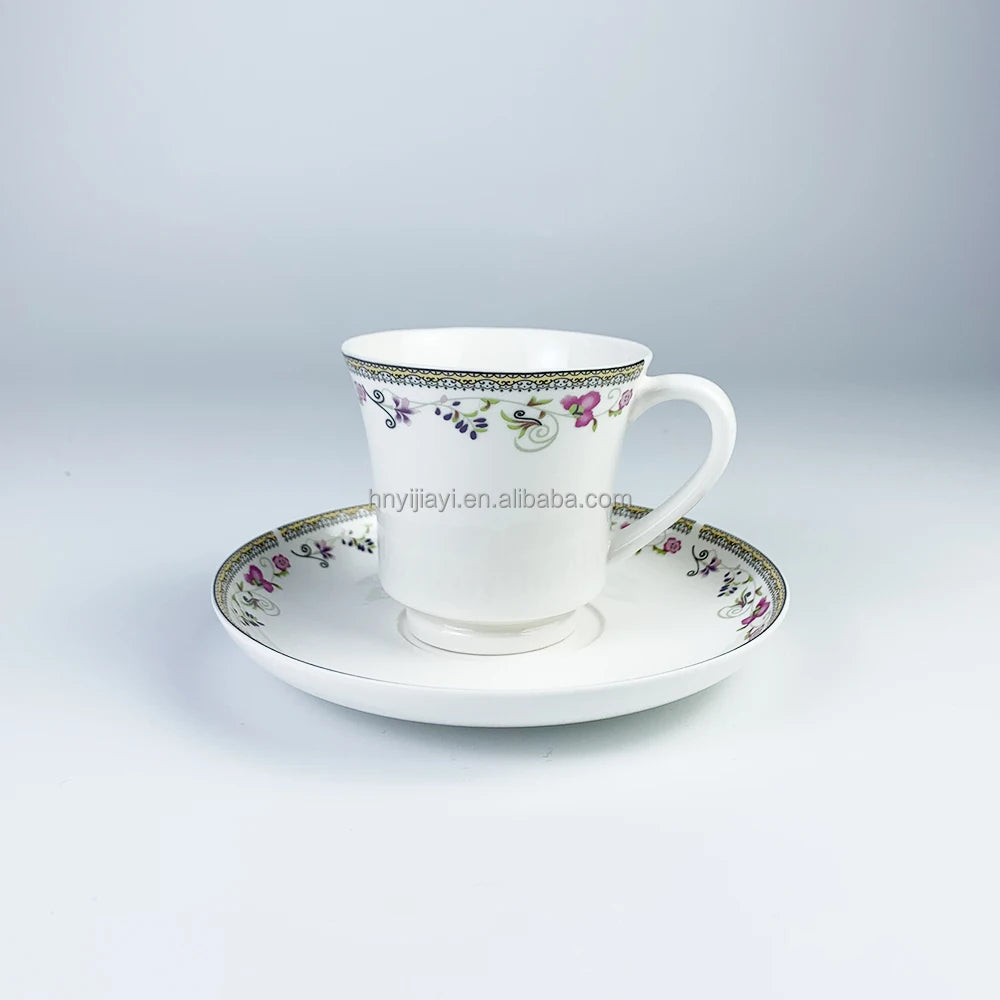 chaozhou wholesale coffee tea cupS sets  custom logo plain white ceramic porcelain cappuccino packing gifts boxs