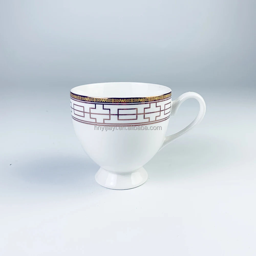 JIUWANG Wholesale chaozhou manufacturing bone china  cup porcelain tea ceramic Coffee mugs sets