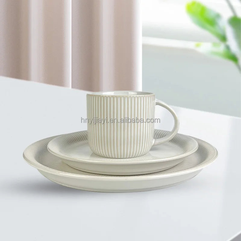 Restaurant Five Star Hotel Ceramic Dishes Plates Set Wholesale New Bone Dinner Plates Set Bone China Dinnerware Sets