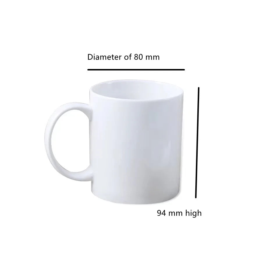 JIUWANG Plain White Ceramic Sublimation Mug 11OZ Blanks Ceramic Sublimation Mugs