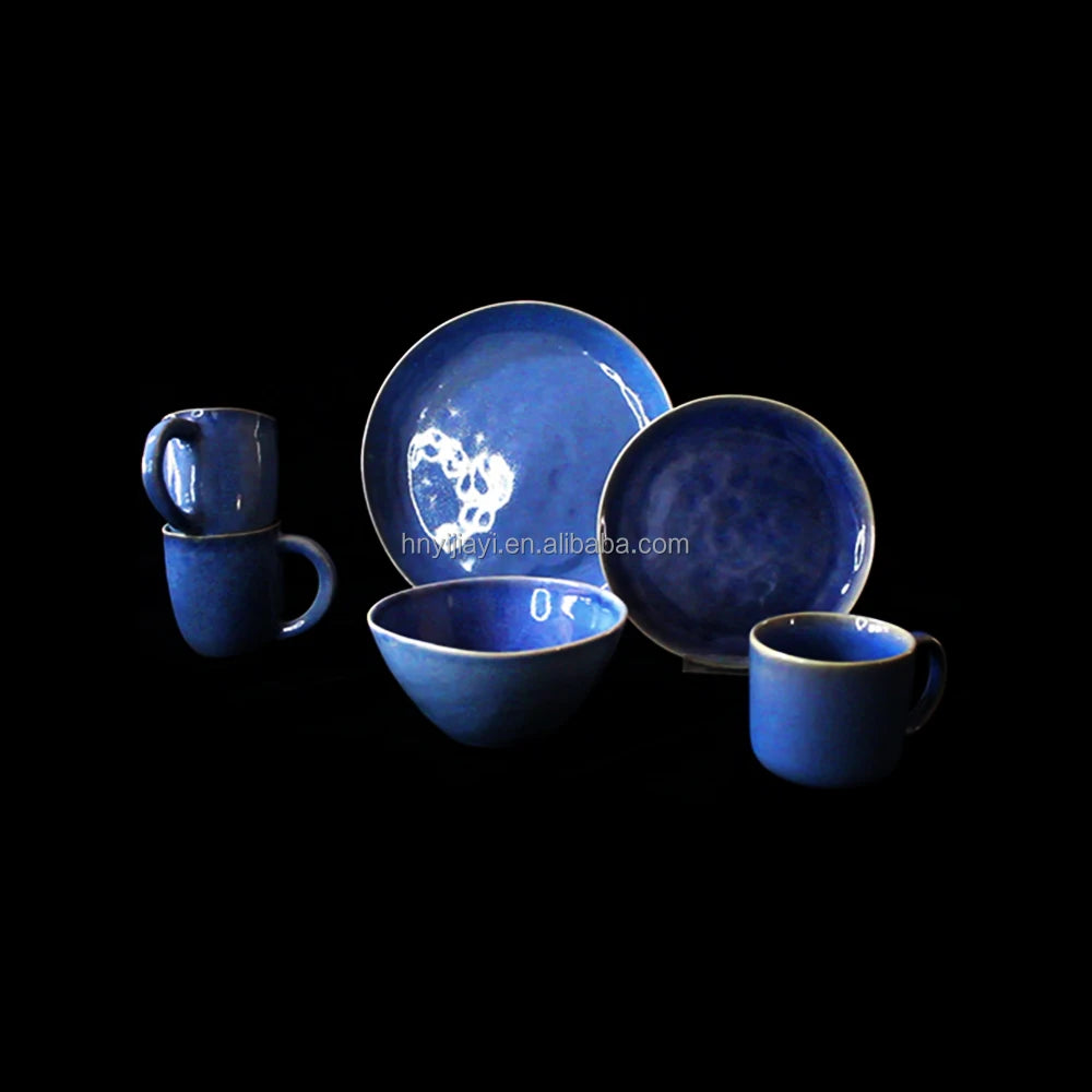 service de table complet juego de vajillas set di stoviglie luxury set tableware ceramics glaze blue