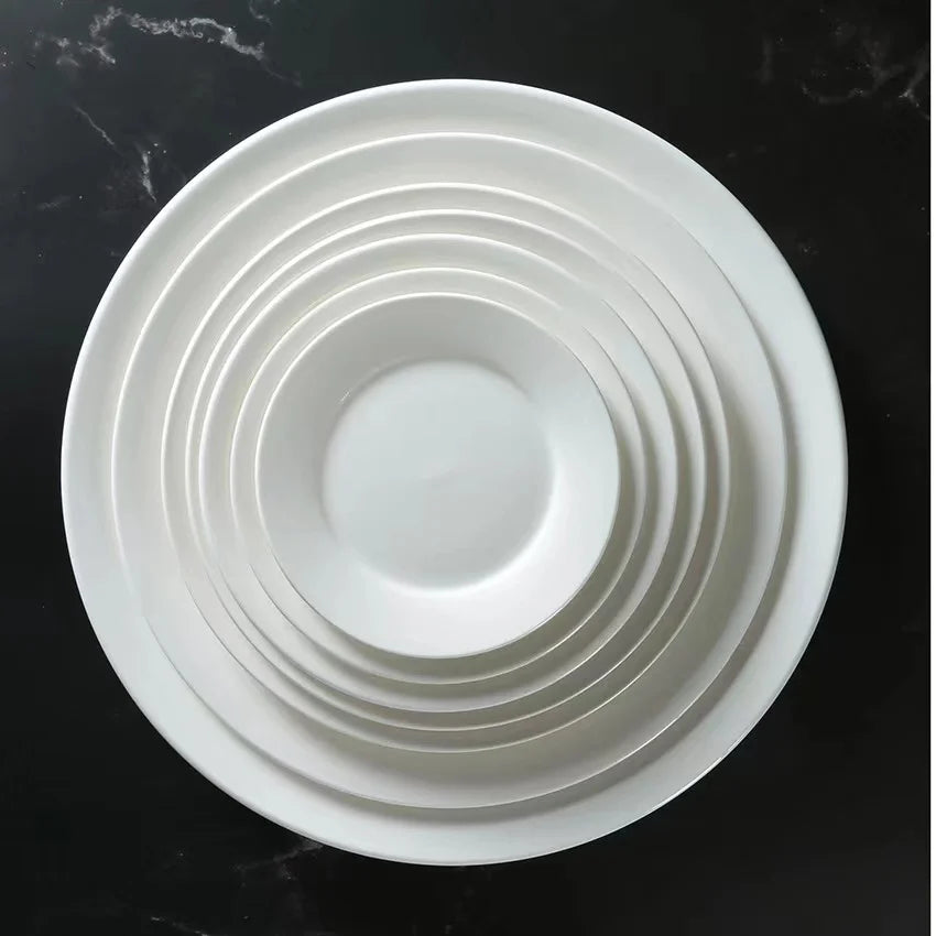 Wholesale  porcelain plate set dinner plate rose dishes & plates pattern design customization Ceramic Plates & ceramic dish