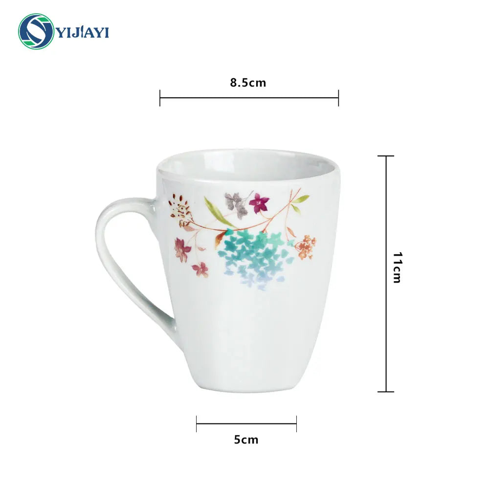 JIUWANG Wholesale  Customize Wedding Mug Bone China luxury dinnerware porcelain dinner sets 24pcs 36pcs 72pcs