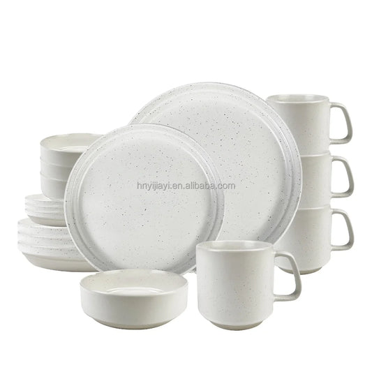 lux tableware dine set dish Wholesale Custom Wedding Luxury Glazed Nordic dinnerware set porcelain dinner