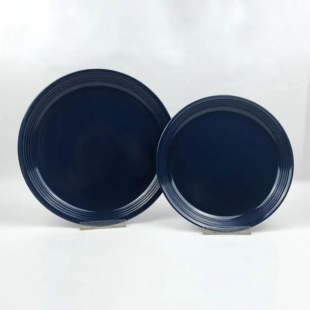 16pcs best stoneware bright colored dinnerware dish yellow & black Colors can be customized color ceramic dinnerware