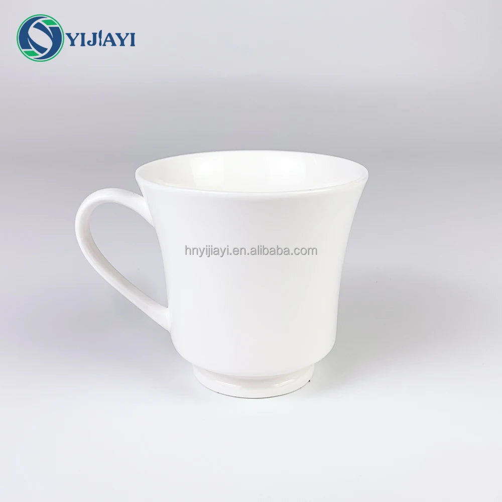 JIUWANG wholesale coffee tea cup set with drawer custom logo plain white ceramic porcelain cappuccino packing gift box