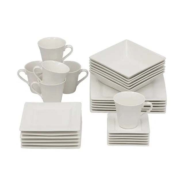 Luxury Restaurant Furniture Set Ceramic Dinnerware and Stocked Chafing Dishes with Plant Pattern for Fine Dining