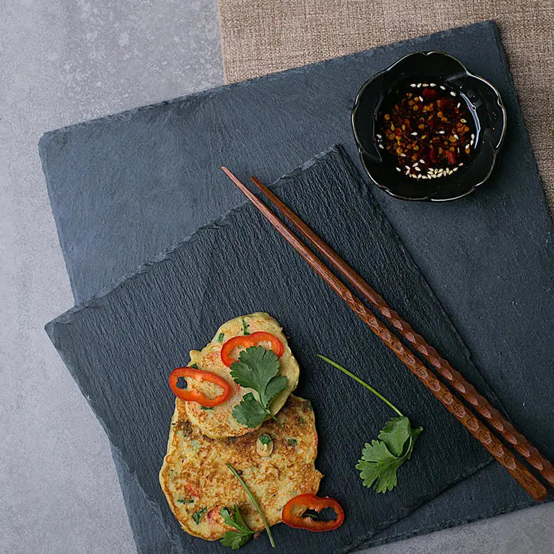 Black Glazed Rectangular Plate Ceramic Sushi Tray Porcelain Cake Plate Tray Black Ceramic Sushi Plate Tray