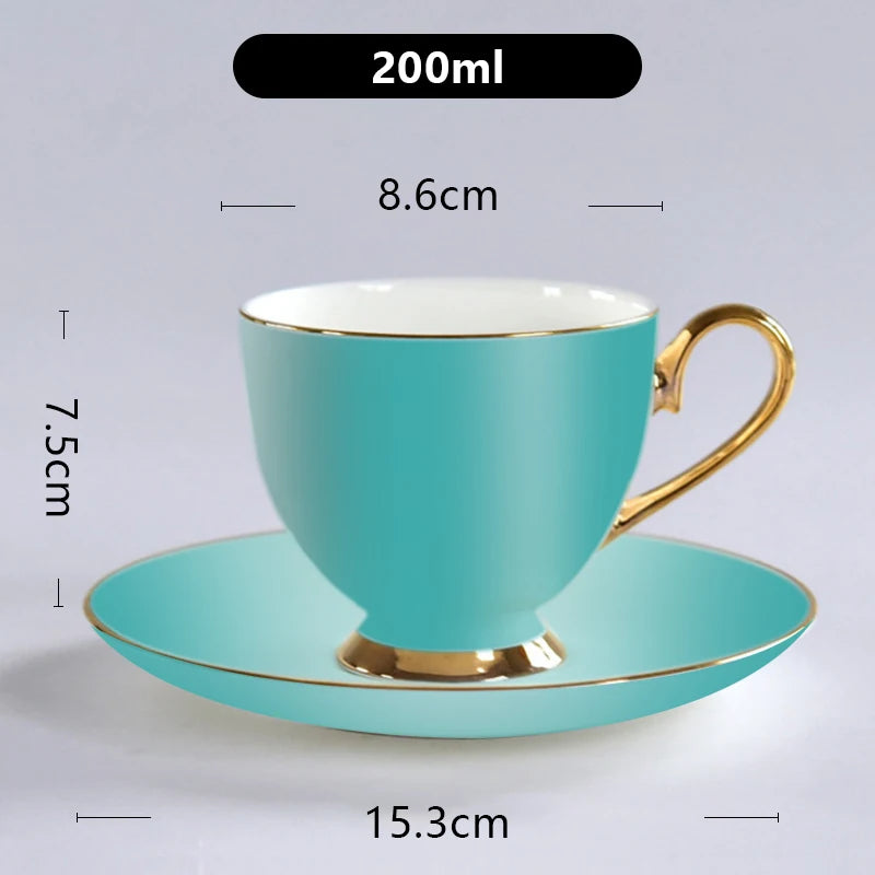 black gold espresso cup new gold color luxury coffee cup and saucer set coffee tea cup with saucer