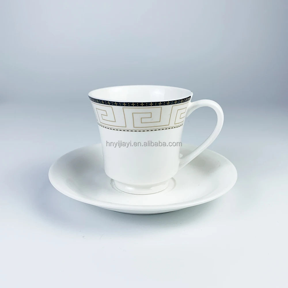 chaozhou wholesale coffee tea cupS sets  custom logo plain white ceramic porcelain cappuccino packing gifts boxs