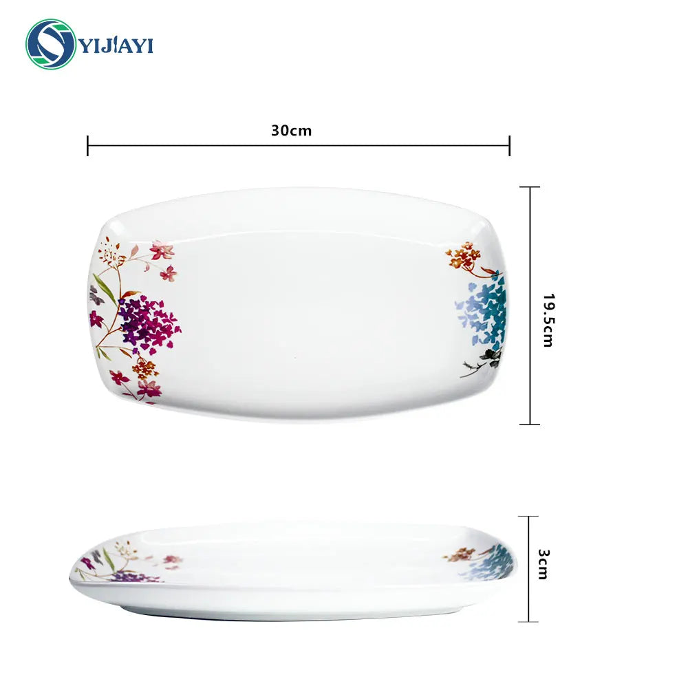 JIUWANG Wholesale  Customize Wedding Mug Bone China luxury dinnerware porcelain dinner sets 24pcs 36pcs 72pcs