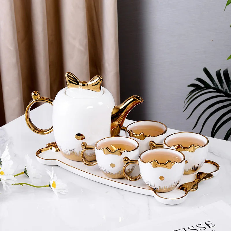 gold line design coffee cup and saucer gift set fine porcelain tea cup set