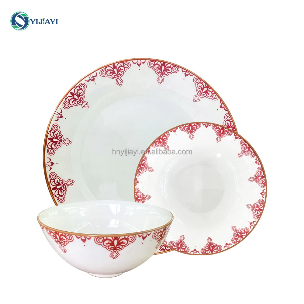 porcelaine en tonne ceram stock plate dishes set package