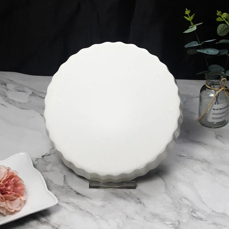 Modern Bulk Stock White Ceramic Tableware Classic Plant Design Sustainable No Logo Plates Bowls Saucers Sold Ton Kitchen Use