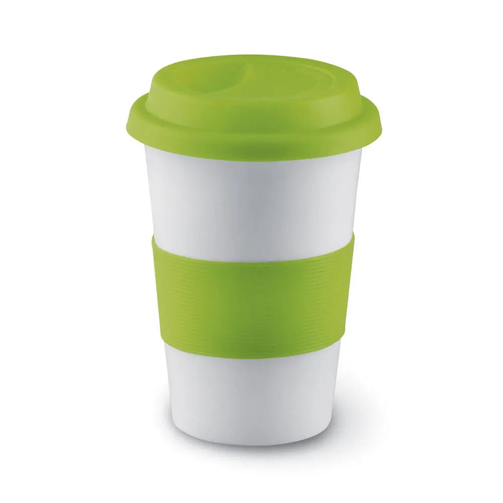 high quality ceramic mug coffee cup with silicone lid