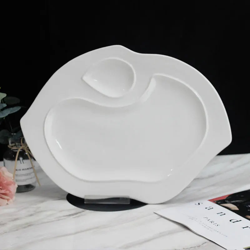 Custom New Design Pattern Hotel Dinnerware Porcelain Popular Wholesale Ceramic Plates Sets