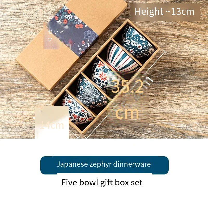 hot selling Japanese style ceramic bowl 4.5inch with gift box packaging