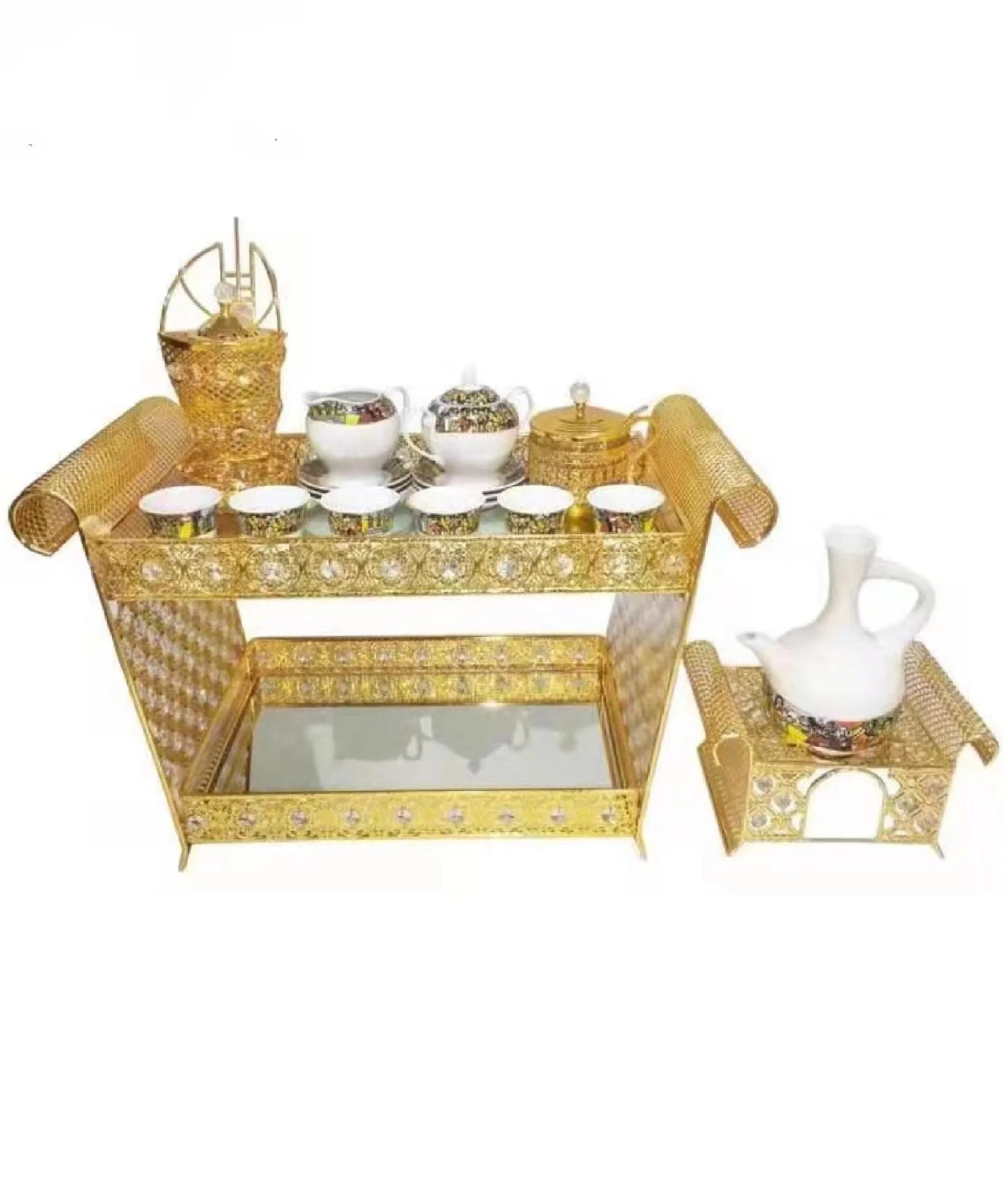 top seller ethiopian metal coffee tray set with cup and saucer tea sets coffee tables coffee