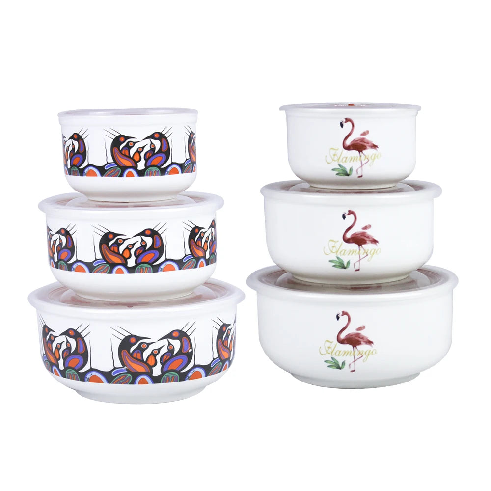 China Factory Price Ceramic Fresh Seal Bowl With Lid For Preservation