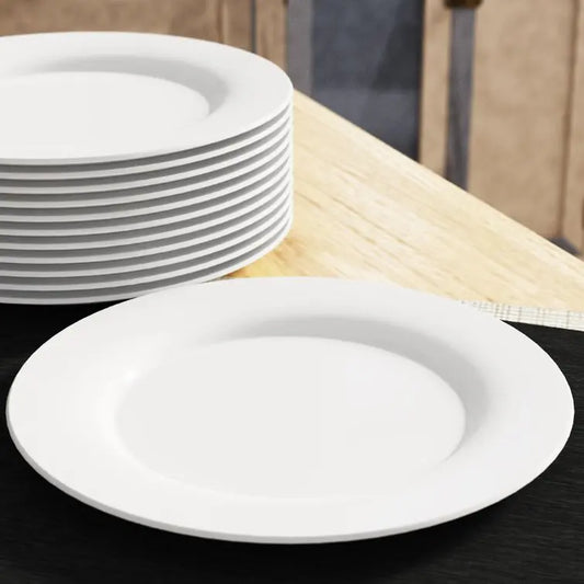 Hot sale of White Chinese Ceramic Round Plate Household Dishes Dinner Plate